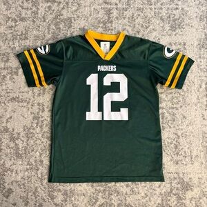 Youth XL NFL Team Apparel Aaron Rodgers Green Bay Packers Football Jersey.